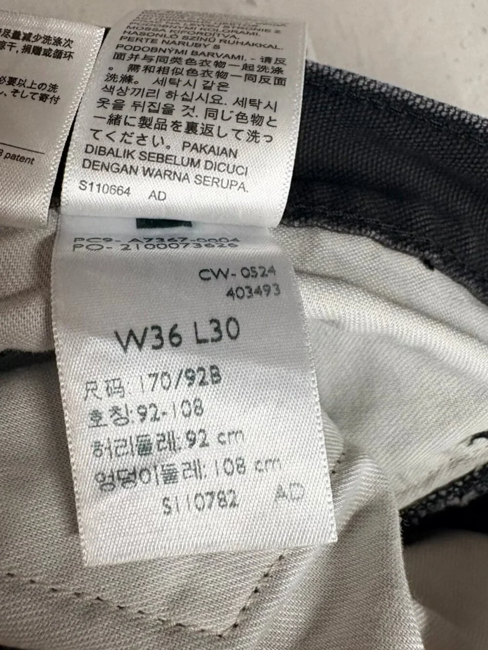 Levi's Double Knee Carpenter Jeans 36x30 Black Baggy Workwear Y2K